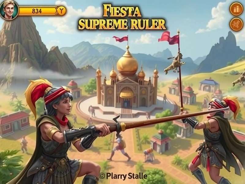 Fiesta Supreme Ruler gameplay screenshot showing city building